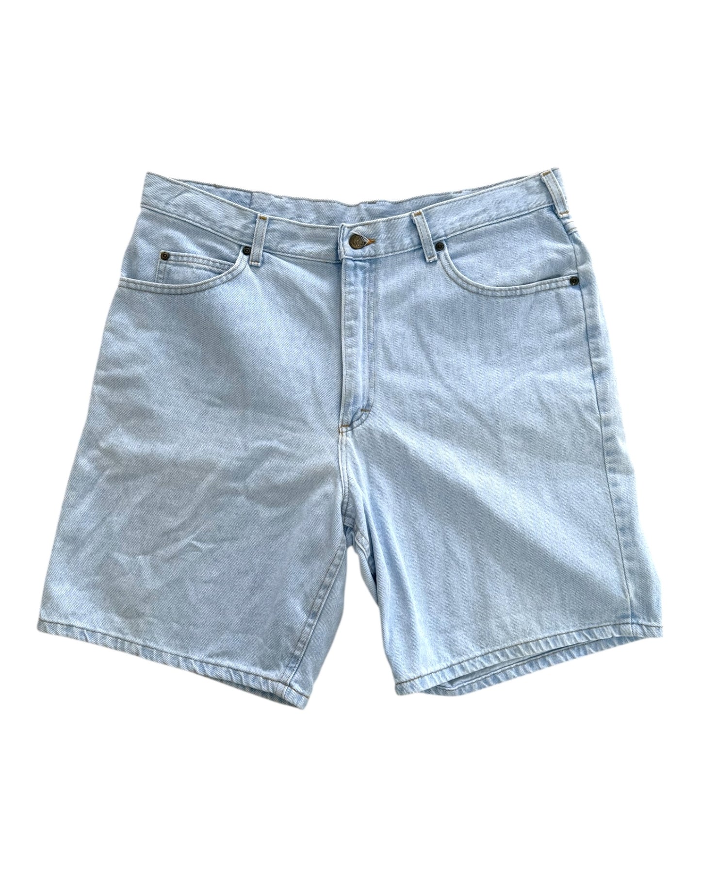 Vintage Light-Wash Jean Shorts