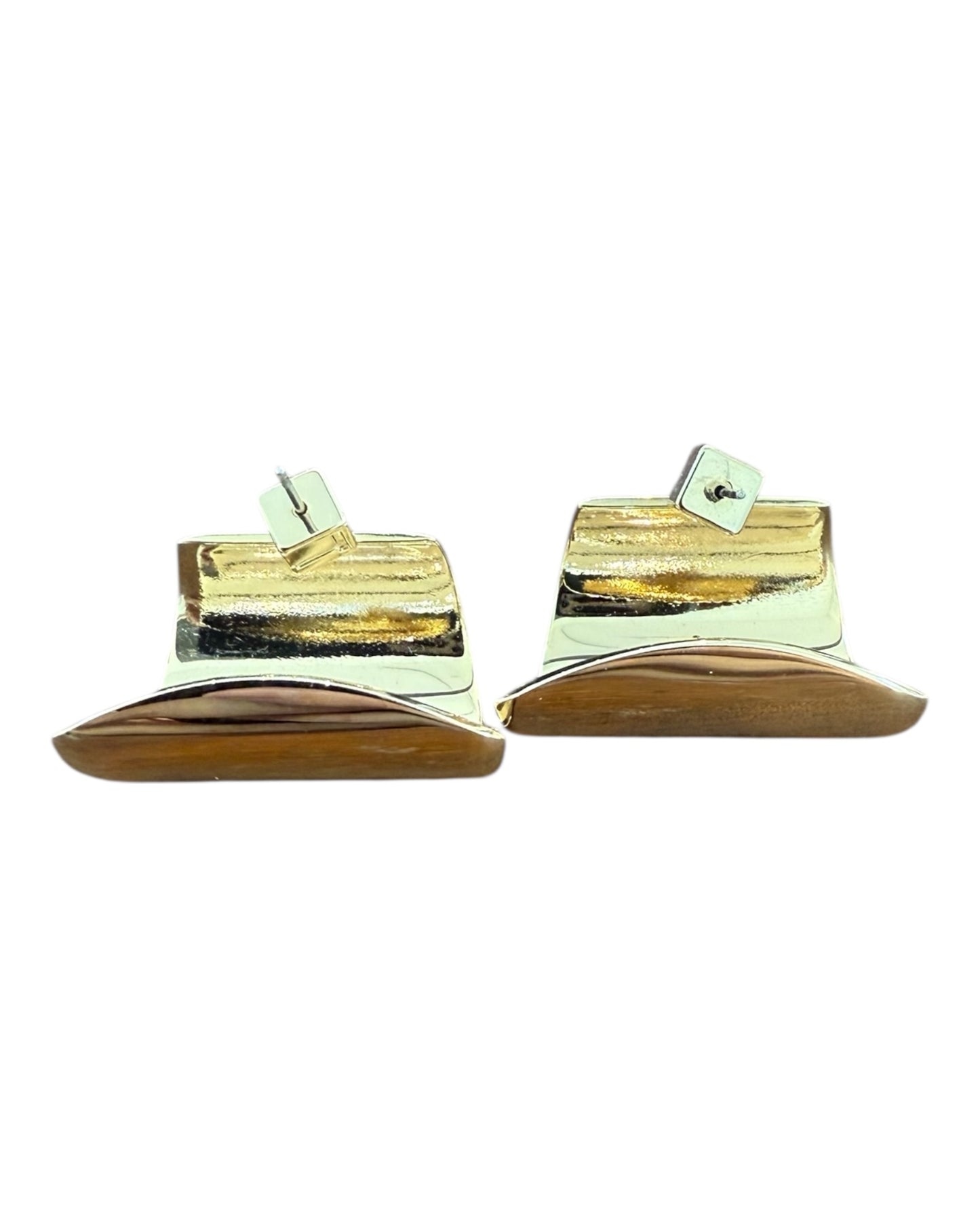 Pre-Loved Lafayette 148 Gold Earrings