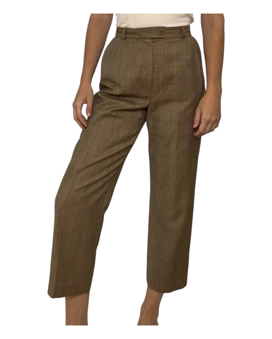 Vintage Bernard Zins for Saks Fifth Avenue Plaid Trousers