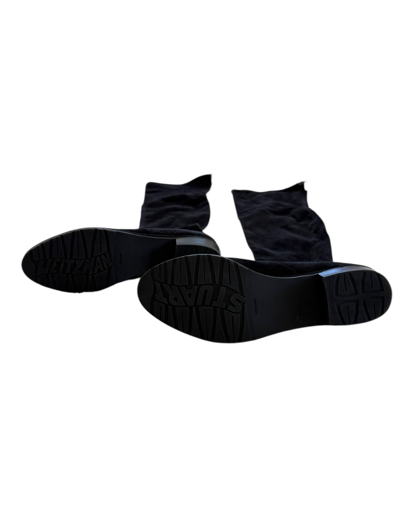 Pre-Loved Stuart Weitzman Over-the-Knee Black Suede Boots