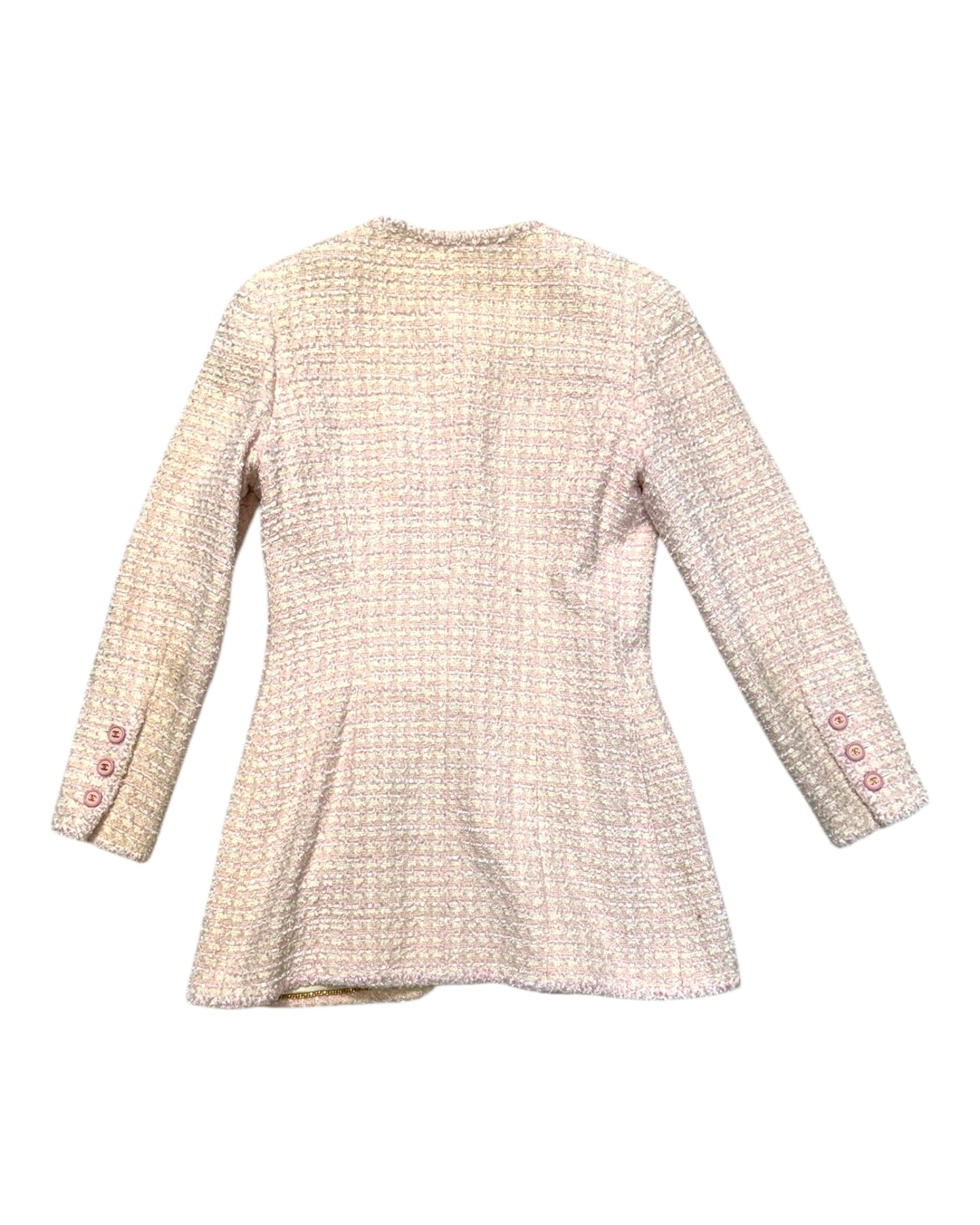 Vintage 1997 Chanel Pink Tweed Blazer