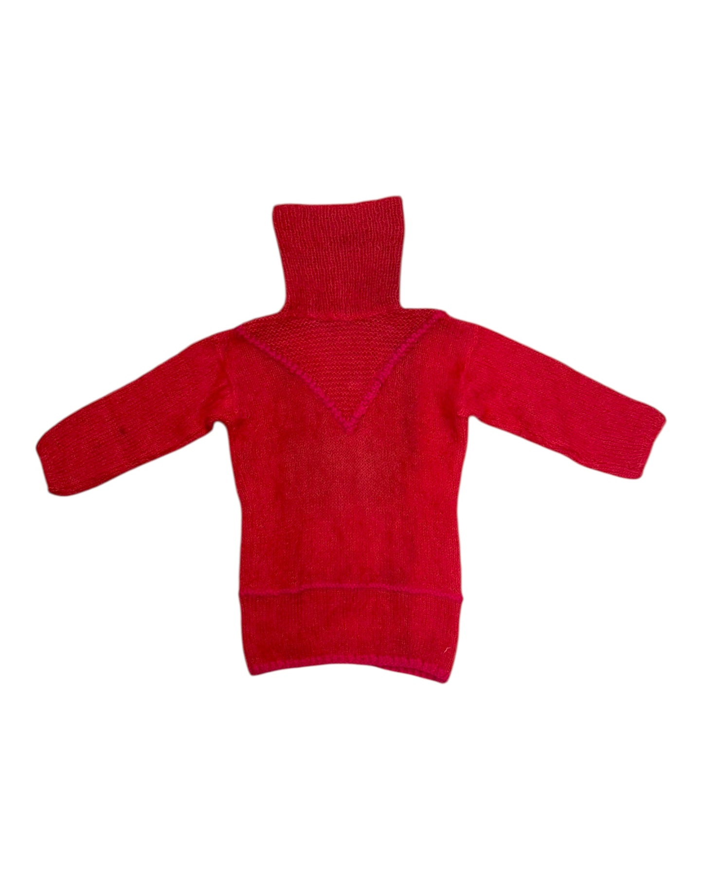 Vintage Pink and Orange Turtleneck Sweater