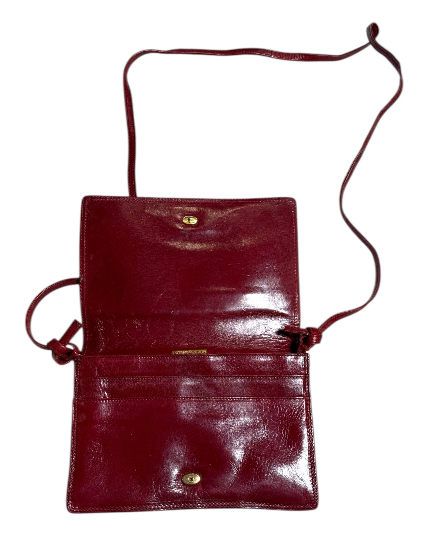 Vintage Bottega Veneta Leather Crossbody Bag or Clutch - Small