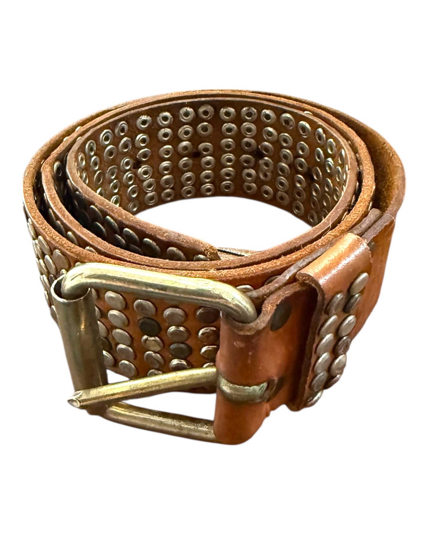 Pre-Loved Calypso Studded Leather Belt