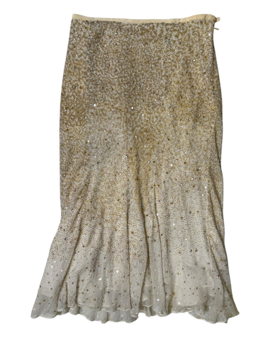 Pre-Loved Douglas Hannant Beaded Knee-Length Skirt