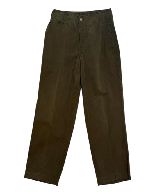 Vintage Army Green Trousers