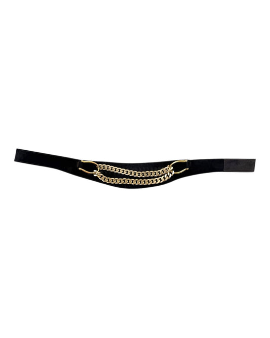 Vintage Black and Gold Chain Waist Belt