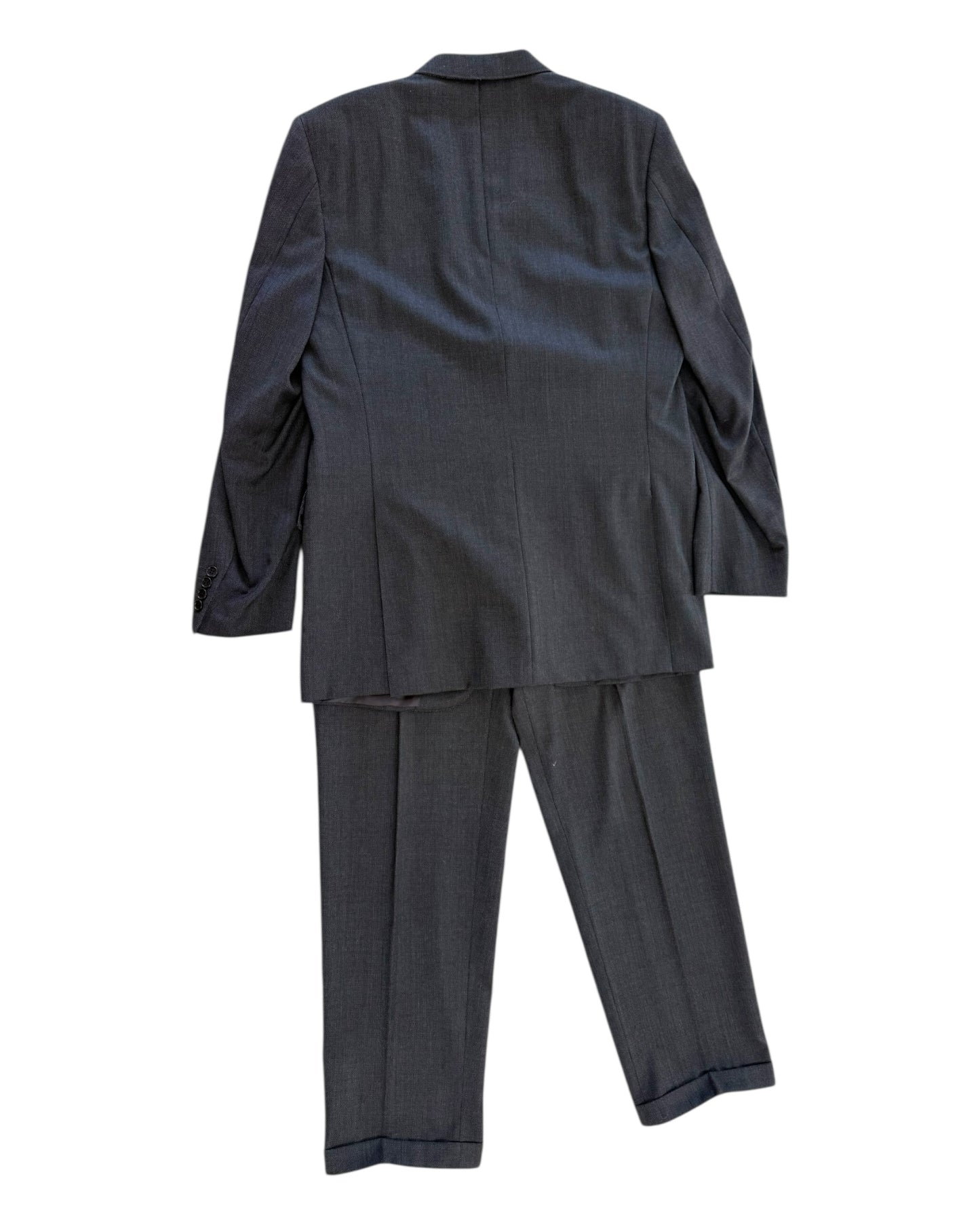 Vintage Canali Dark Grey Wool Suit