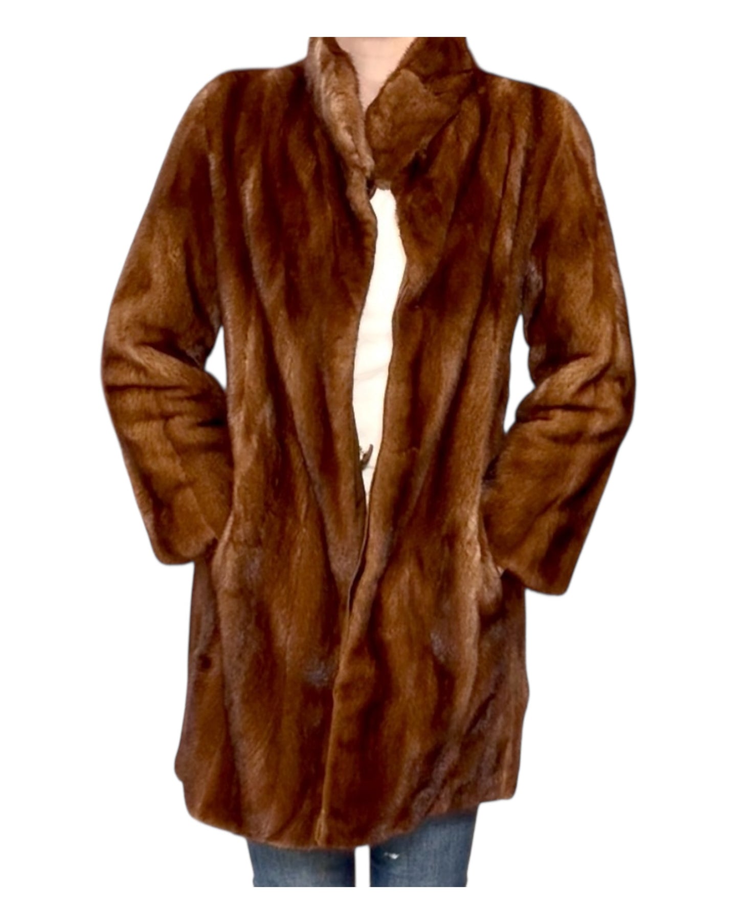 Vintage Reversible Brown Fur Coat