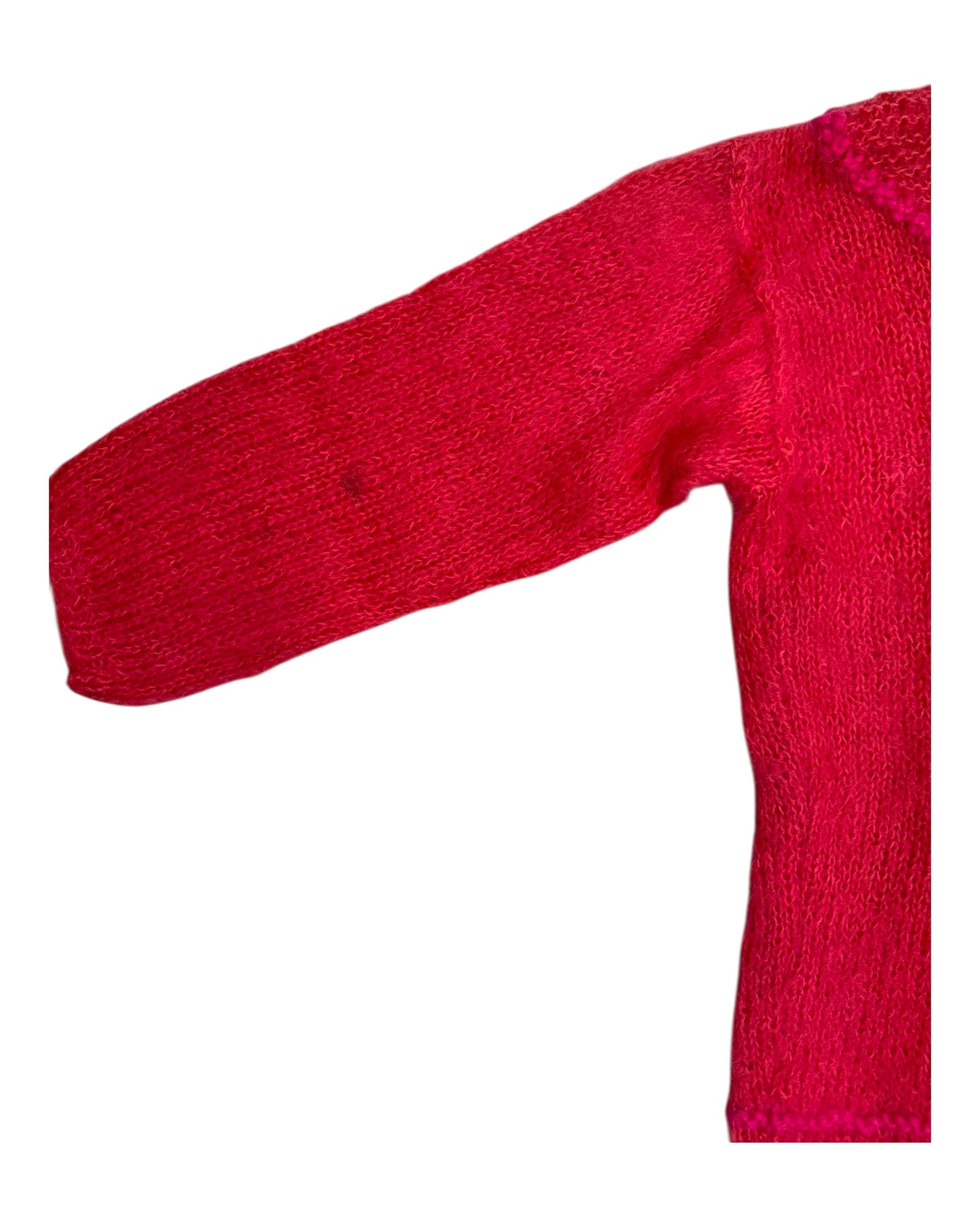 Vintage Pink and Orange Turtleneck Sweater