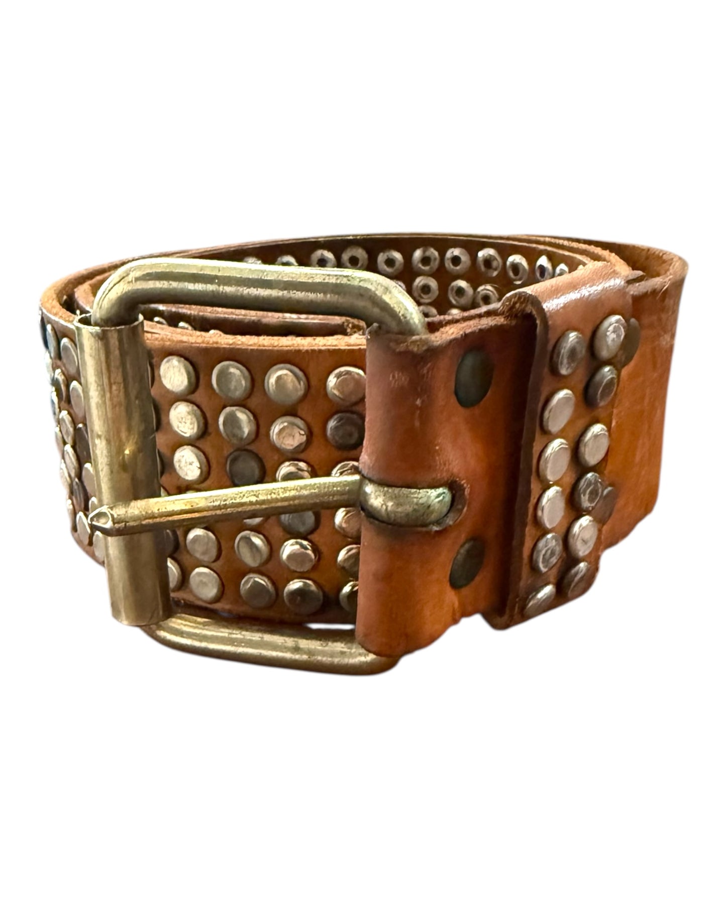 Pre-Loved Calypso Studded Leather Belt