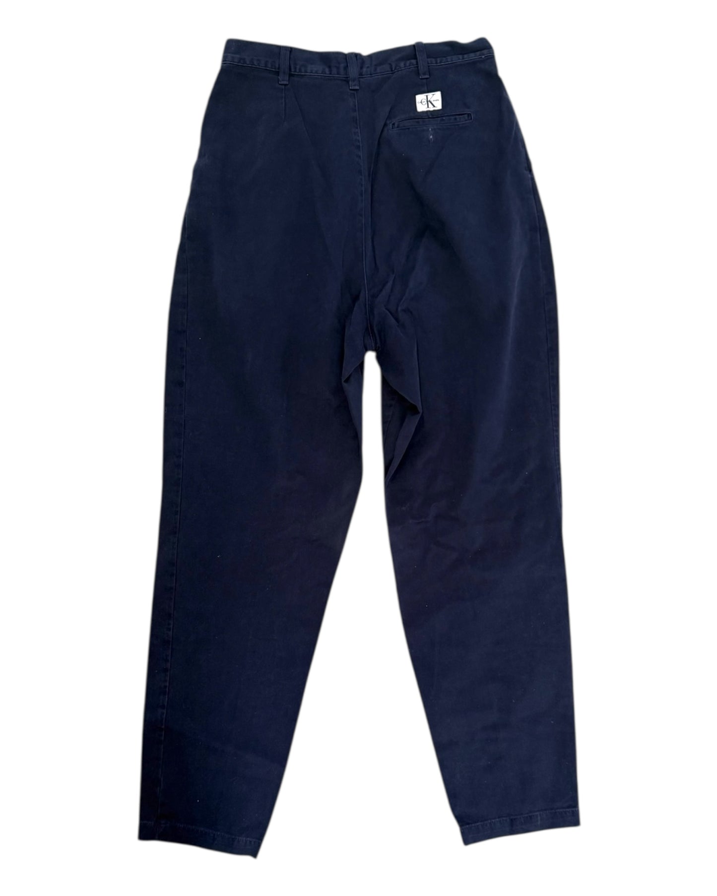 Vintage Calvin Klein Navy Pleated Trousers