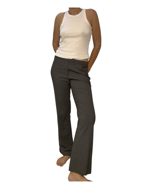 Pre-Loved Calvin Klein Grey Pinstripe Trousers