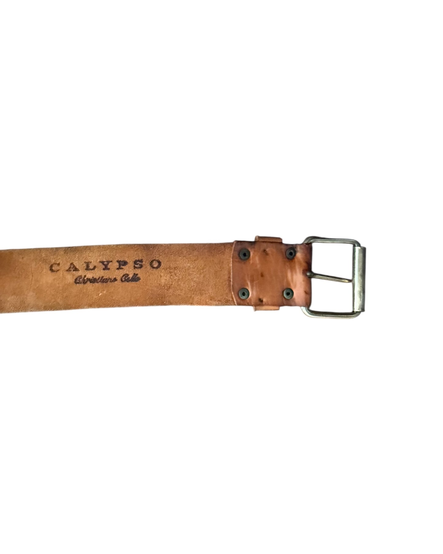 Pre-Loved Calypso Studded Leather Belt