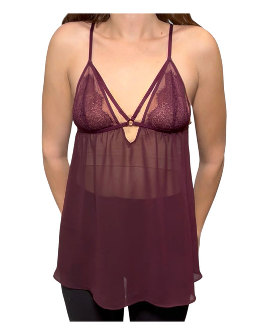 Vintage Victorias Secret Purple Lingerie Top