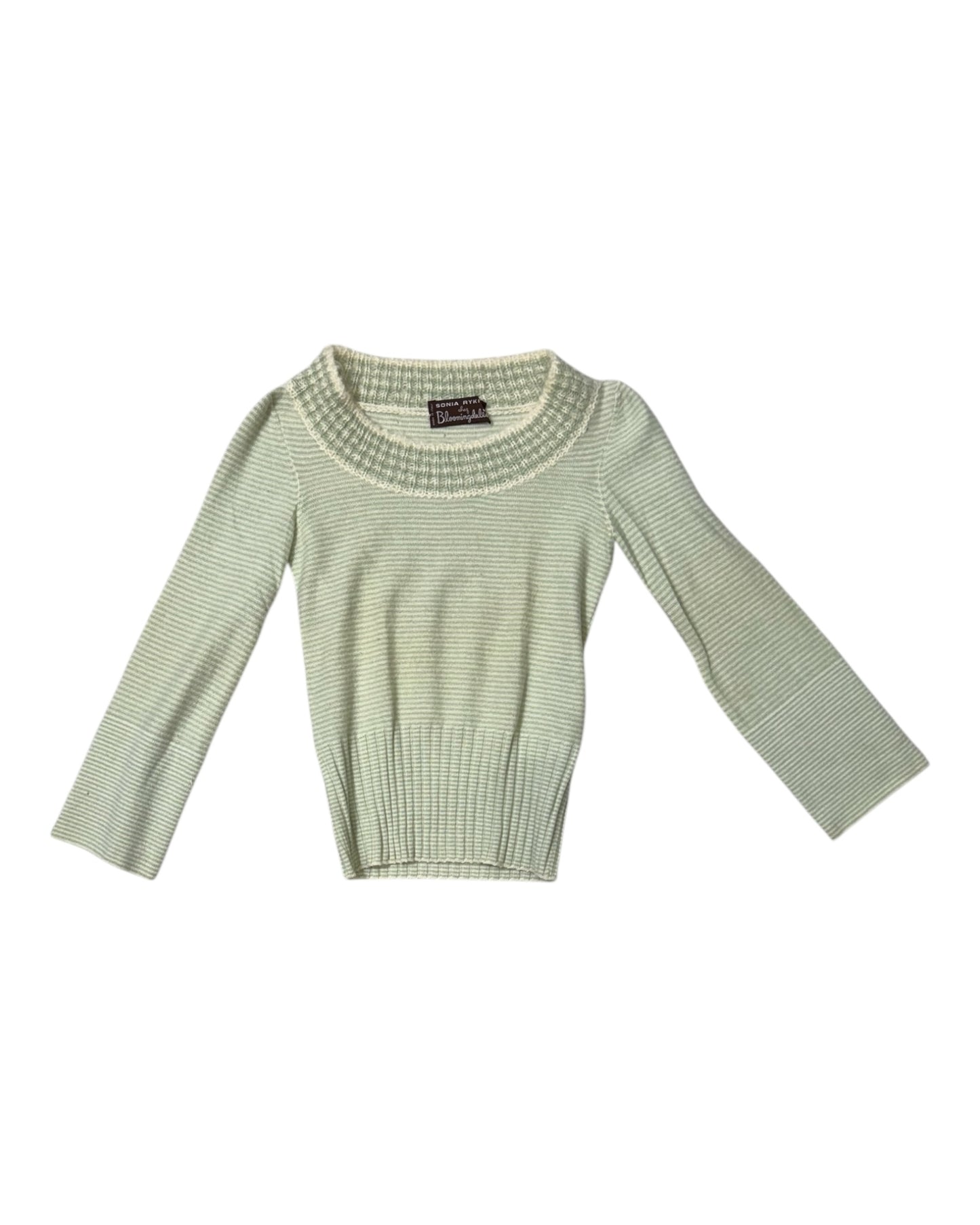 Vintage Sonia Rykiel Green Stripe Sweater