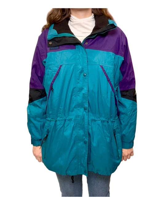 Vintage 1990's Columbia Multicolor Coat
