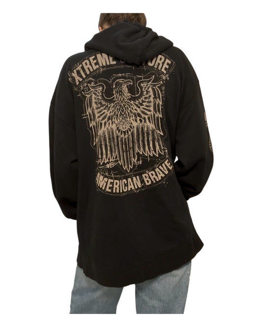 Vintage Xtreme Couture Black Zip-Up Hoodie