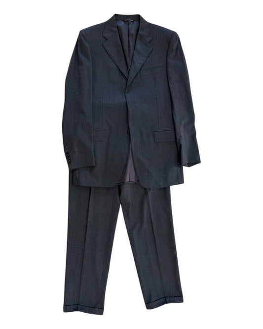 Vintage Canali Dark Grey Wool Suit