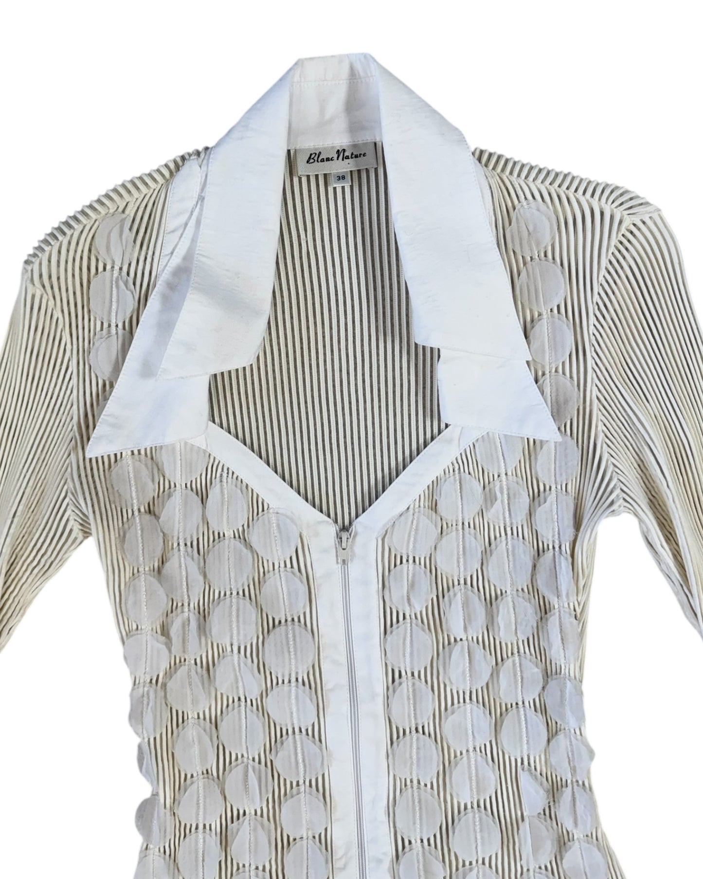Pre-Loved Blanc Nature Sheer Mesh Jacket