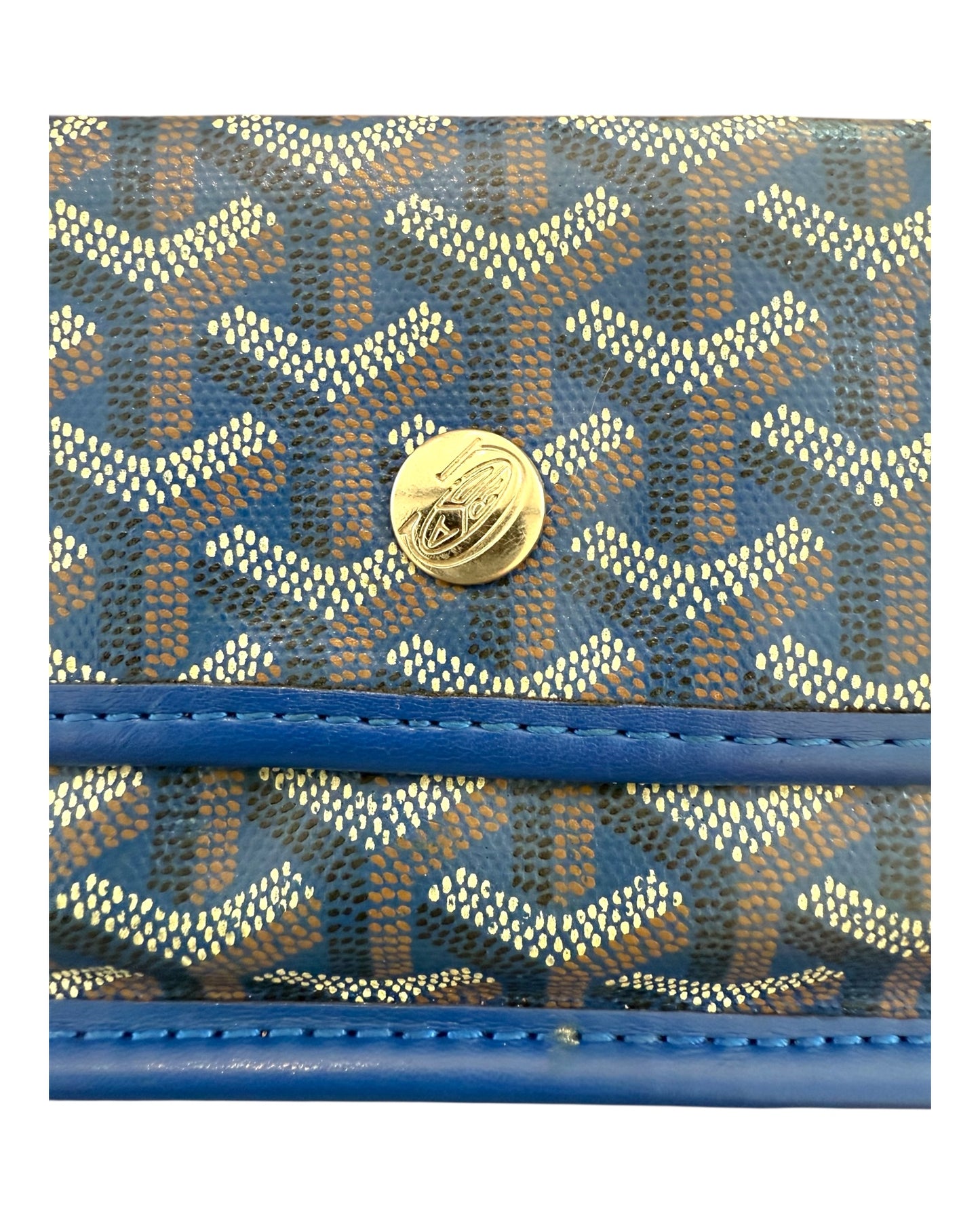 Vintage Goyard Blue Wallet