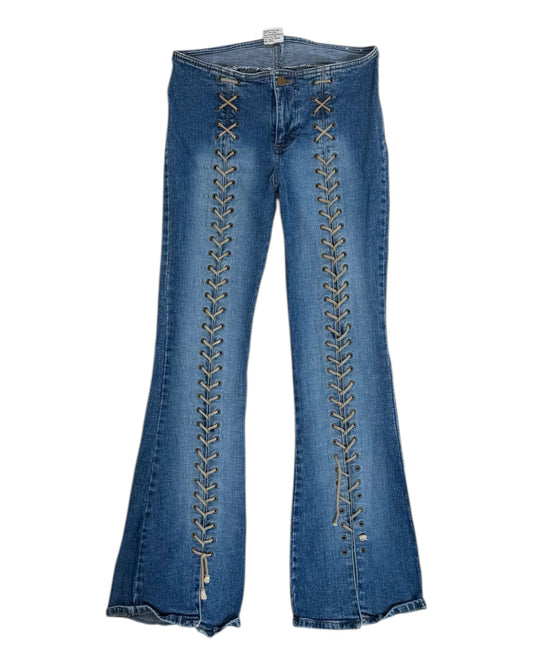 Vintage Mudd Lace-Up Jeans