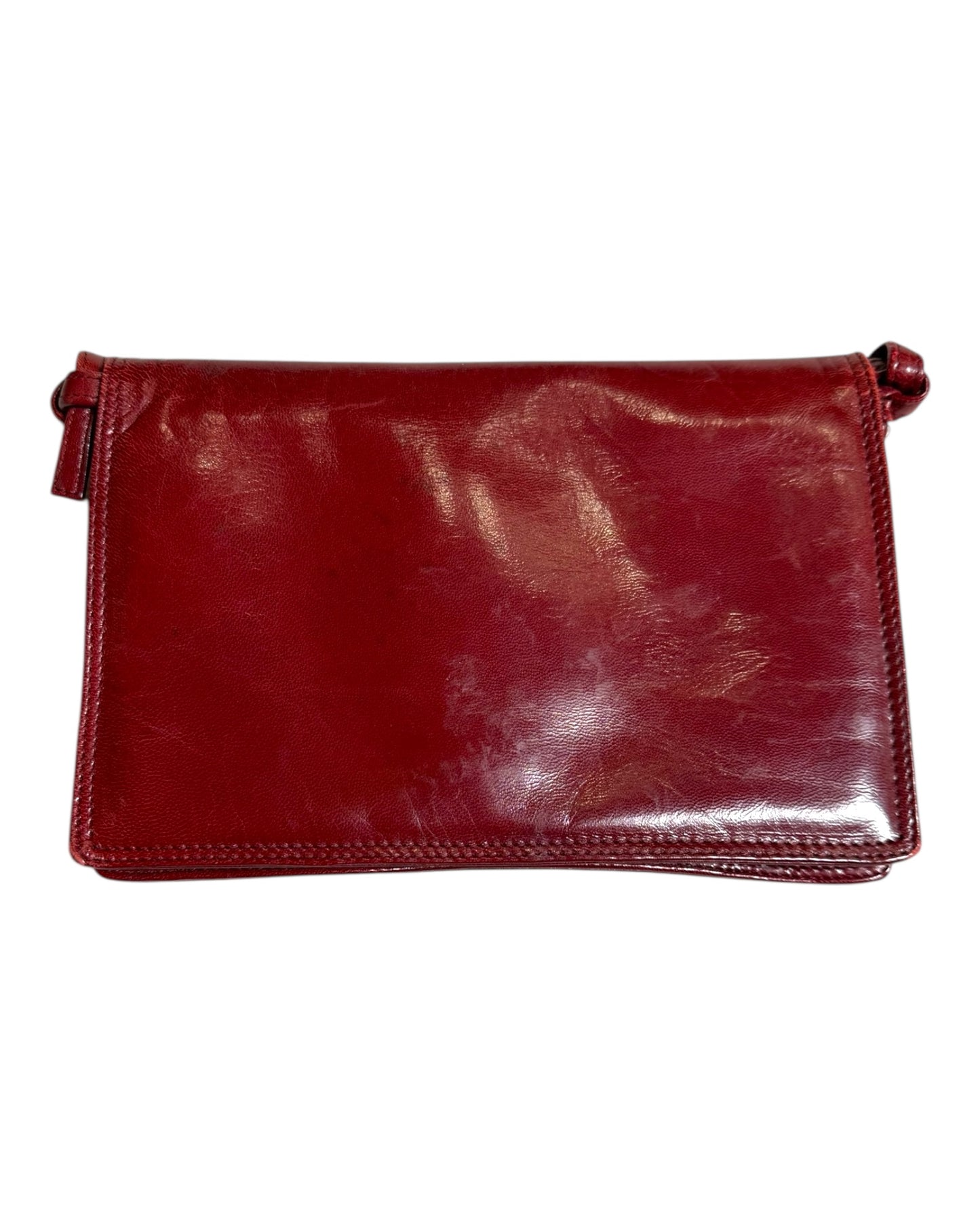 Vintage Bottega Veneta Leather Crossbody Bag or Clutch - Small