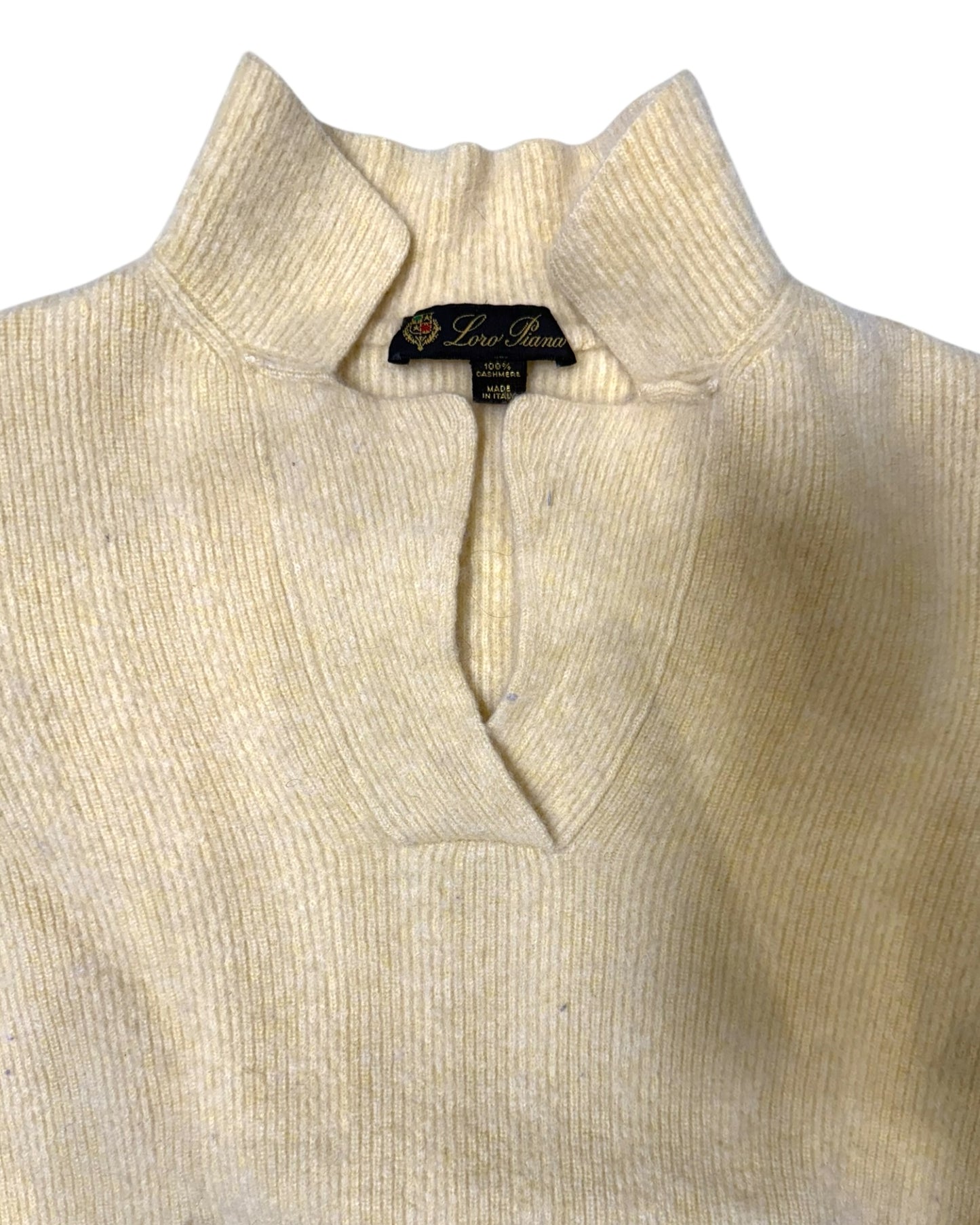 Vintage Loro Piana Yellow Cashmere Sweater