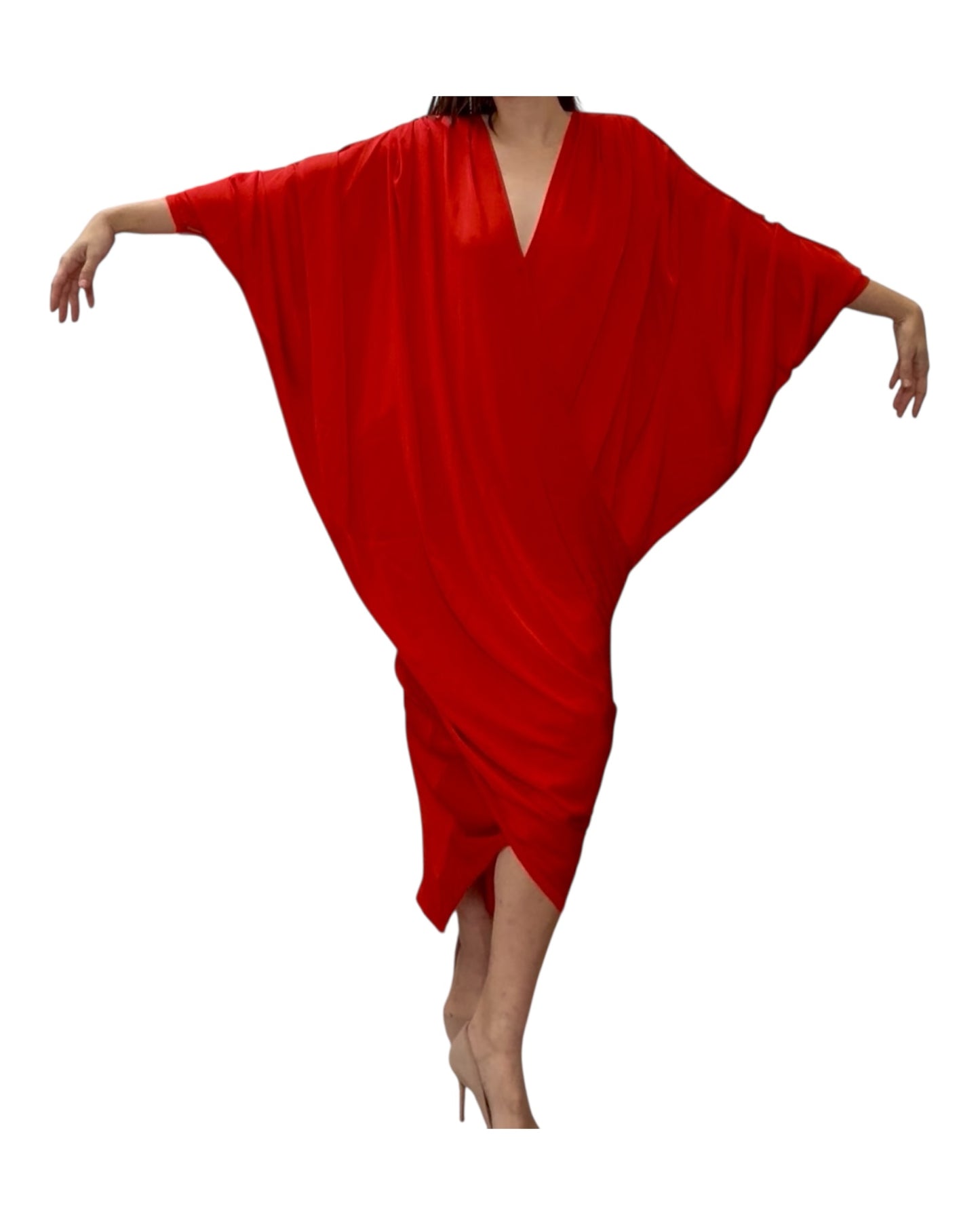 Pre-Loved Andrea Iyamah Red Kaftan Dress