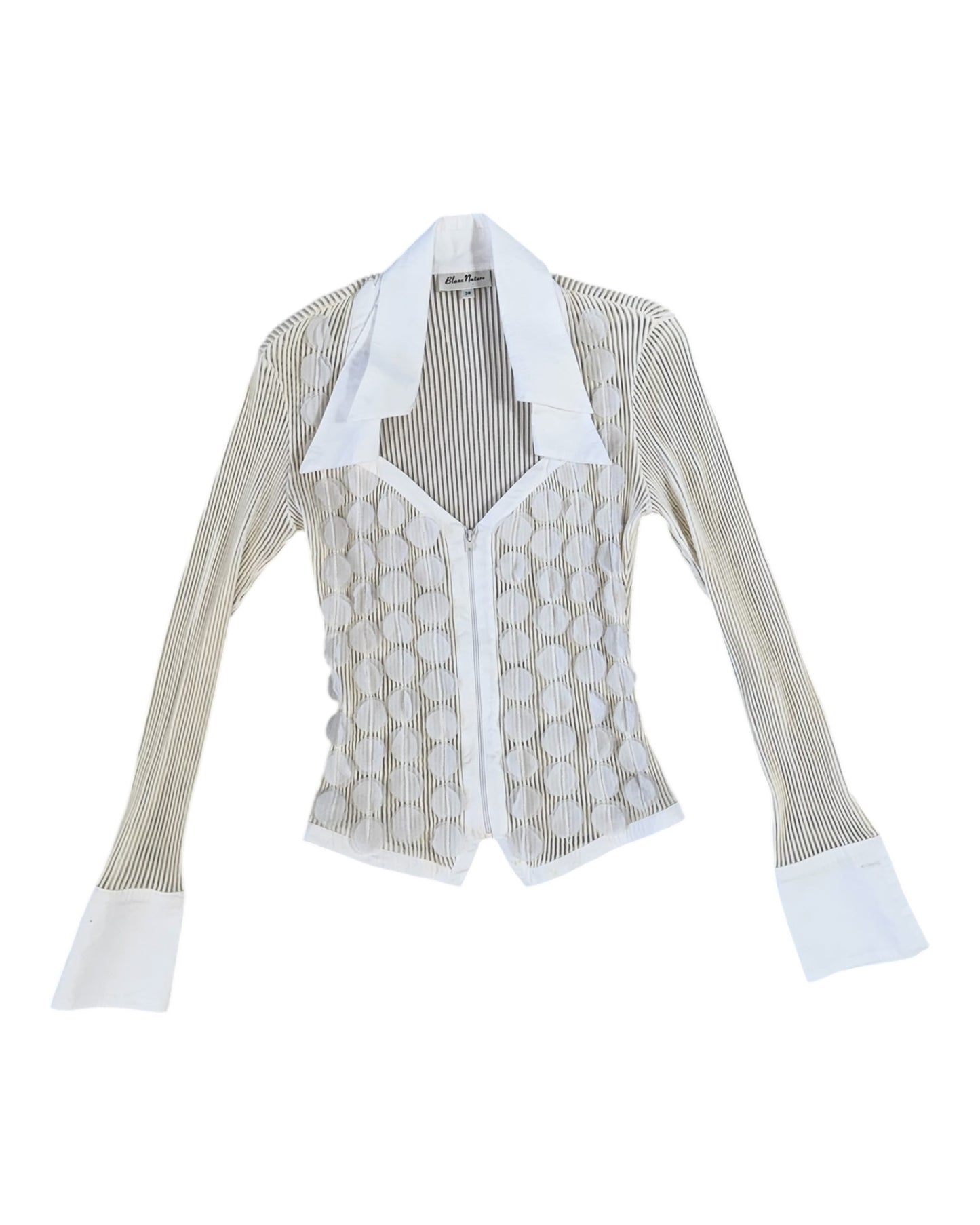 Pre-Loved Blanc Nature Sheer Mesh Jacket