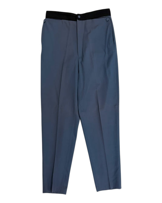 Vintage 1990s Jean Paul Gaultier Blue and Black Dress Pants