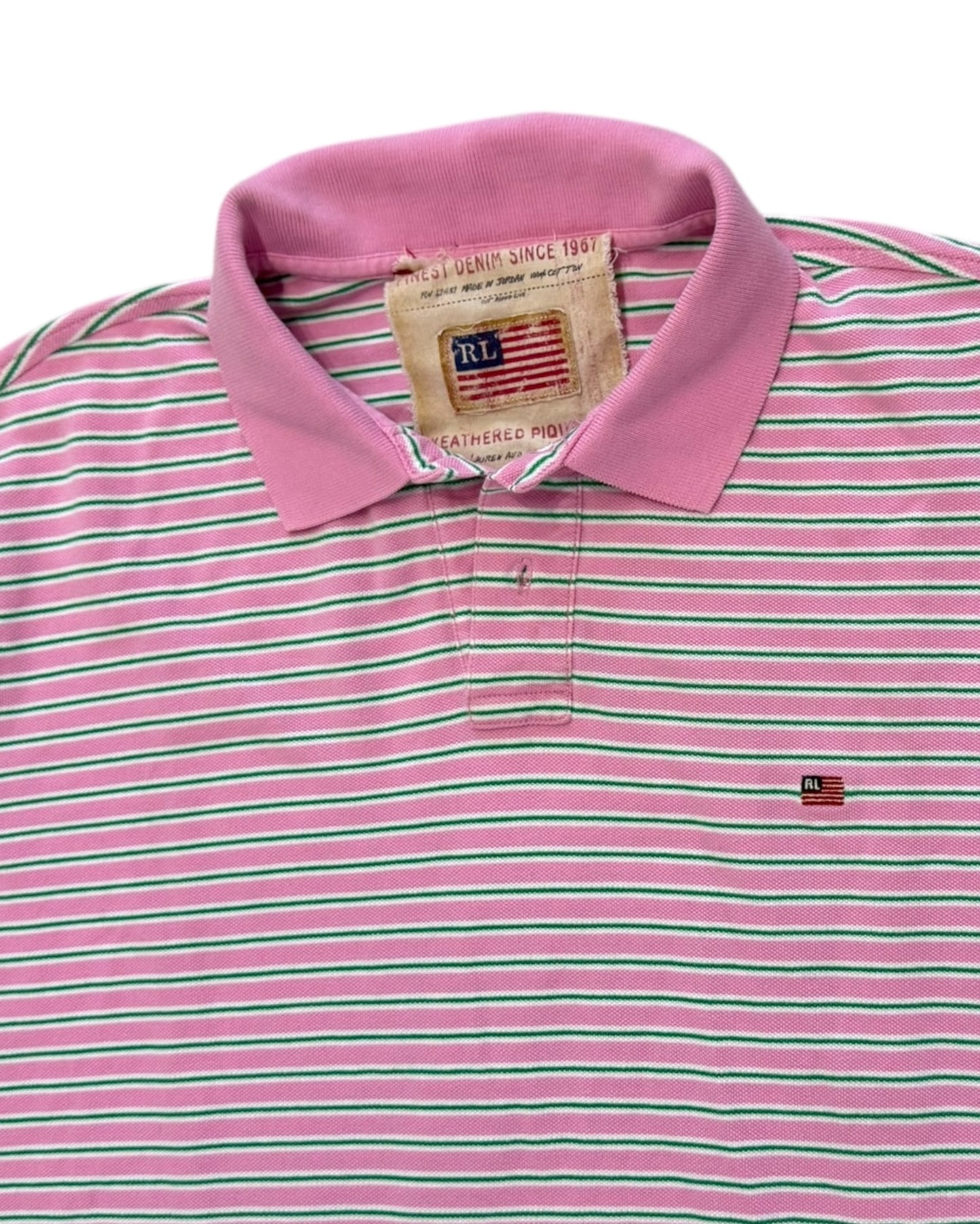 Pre-Loved Polo Ralph Lauren Pink Stripe Polo