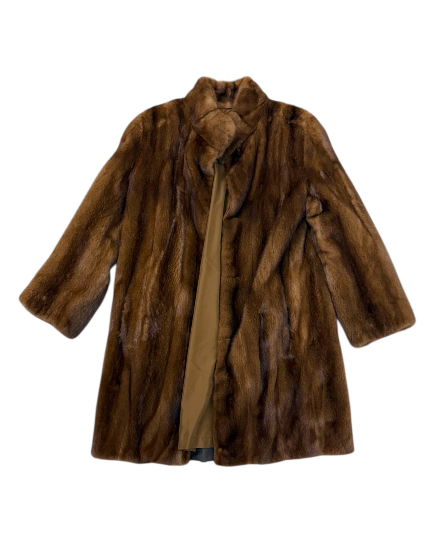 Vintage Reversible Brown Fur Coat