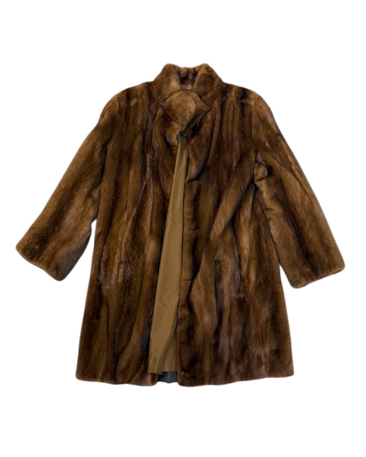 Vintage Reversible Brown Fur Coat