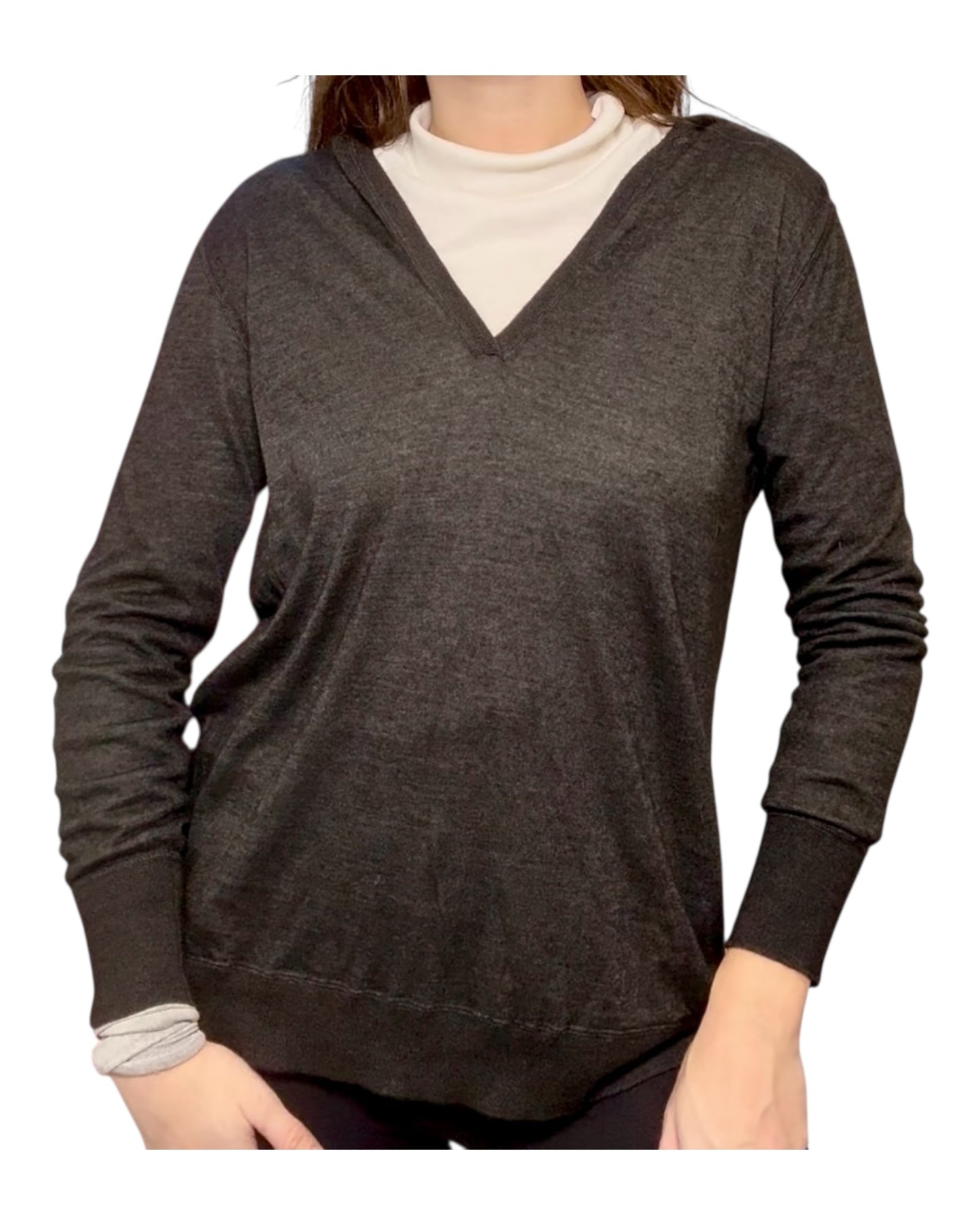 Pre-Loved Loro Piana Charcoal Grey Cashmere Hoodie