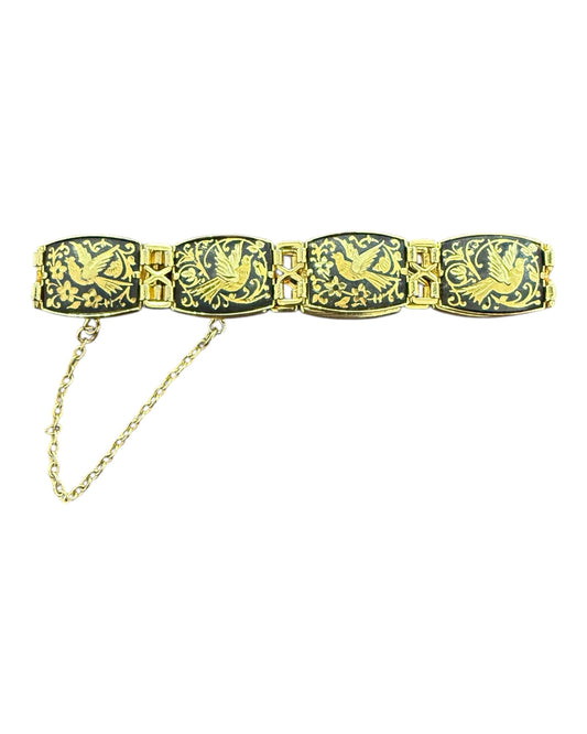 Vintage Black and Gold Bracelet