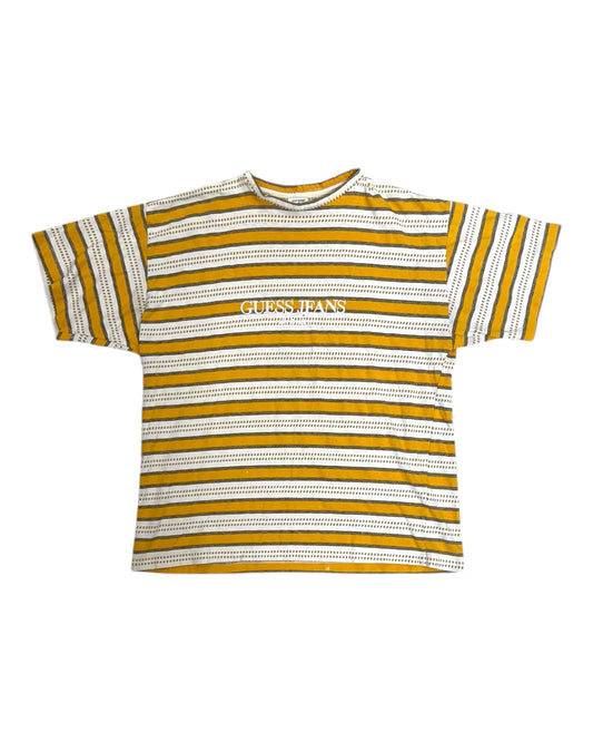 Vintage Guess Jeans Yellow Stripe Tee