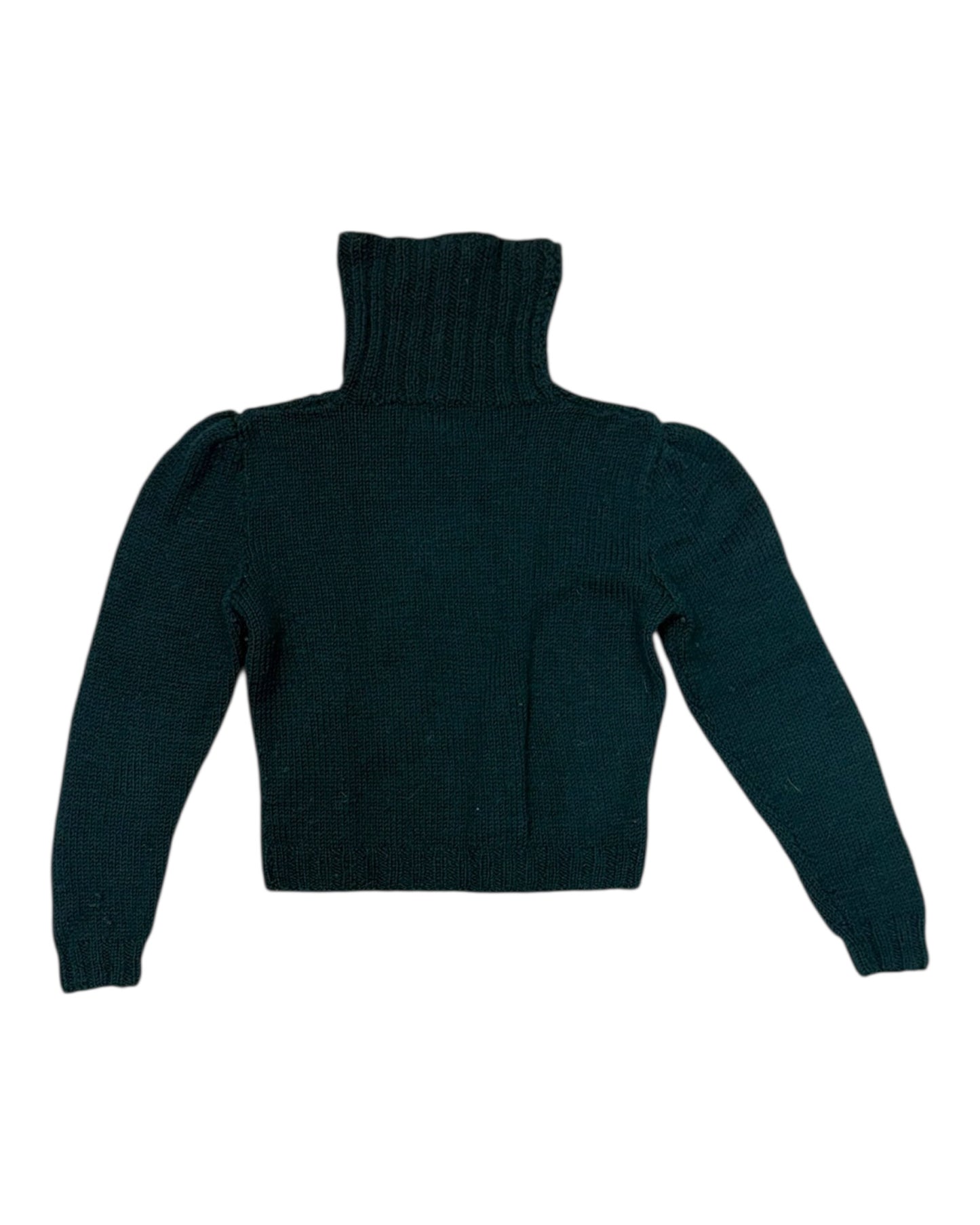 Vintage Ralph Lauren for Henri Bendel Green Turtleneck Sweater