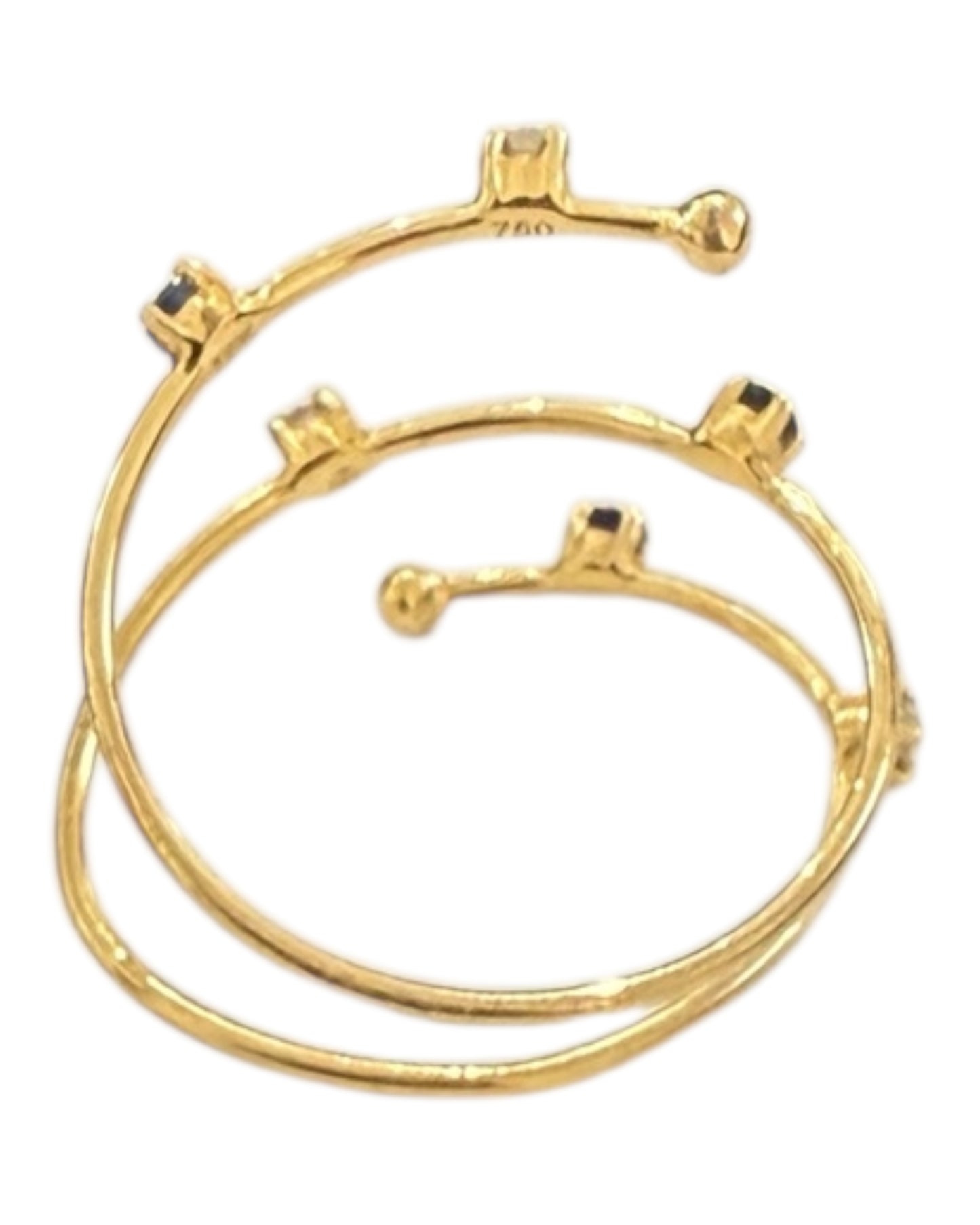 Vintage 18K Gold Spiral Ring