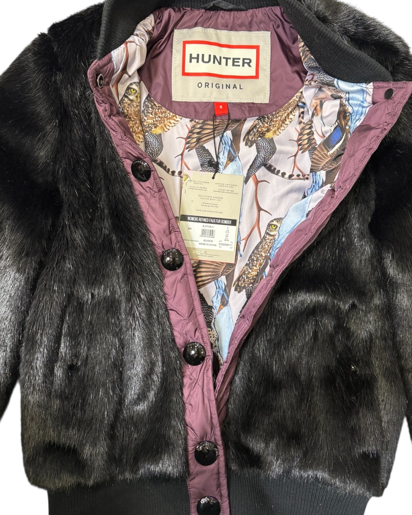 Pre-Loved Hunter x Mat Maitland Faux Fur Bomber Jacket