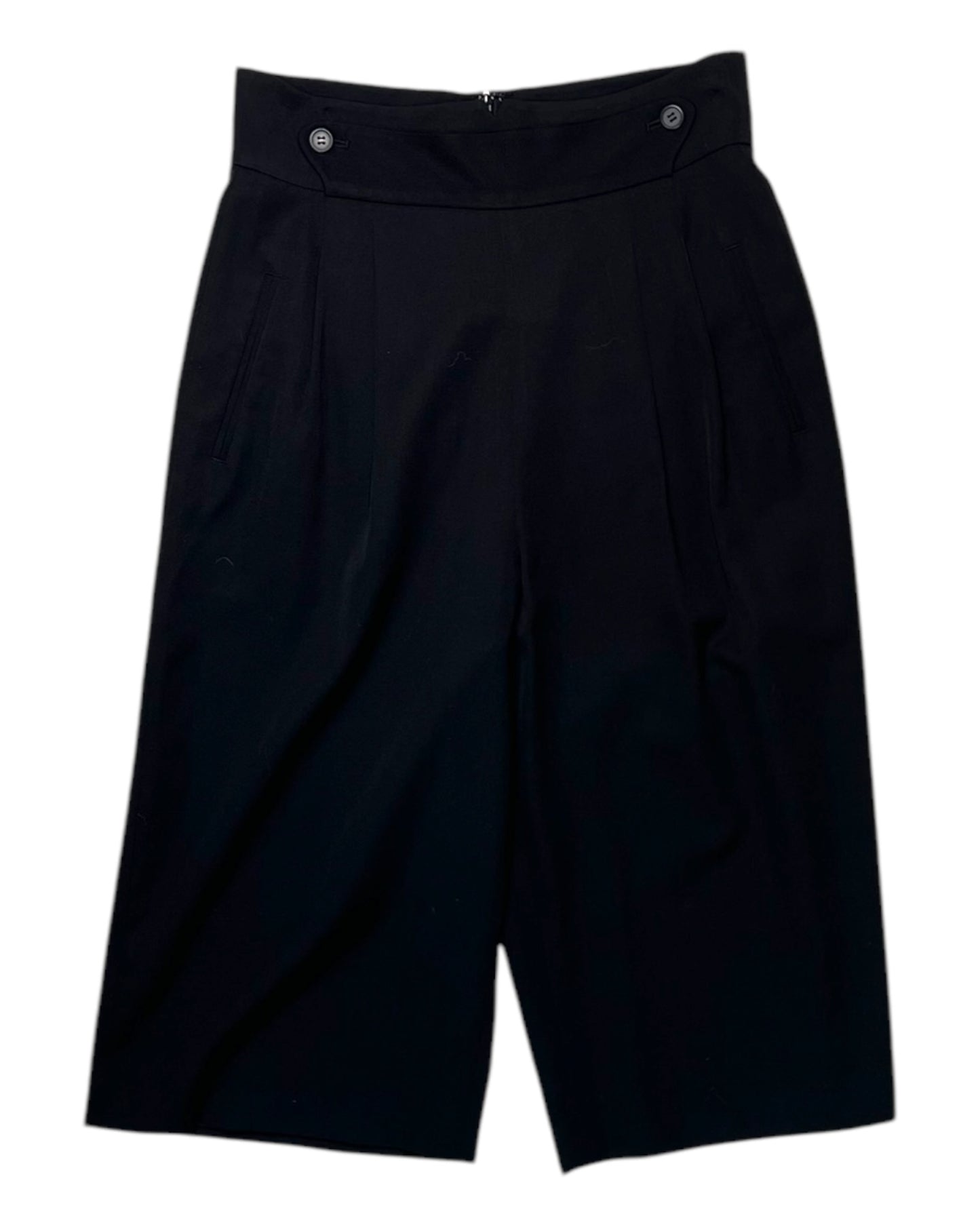 Vintage DKNY Black Trouser Long Shorts
