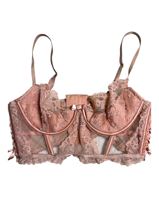 Vintage Victoria's Secret Pink Bustier Bra