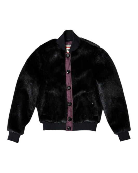 Pre-Loved Hunter x Mat Maitland Faux Fur Bomber Jacket