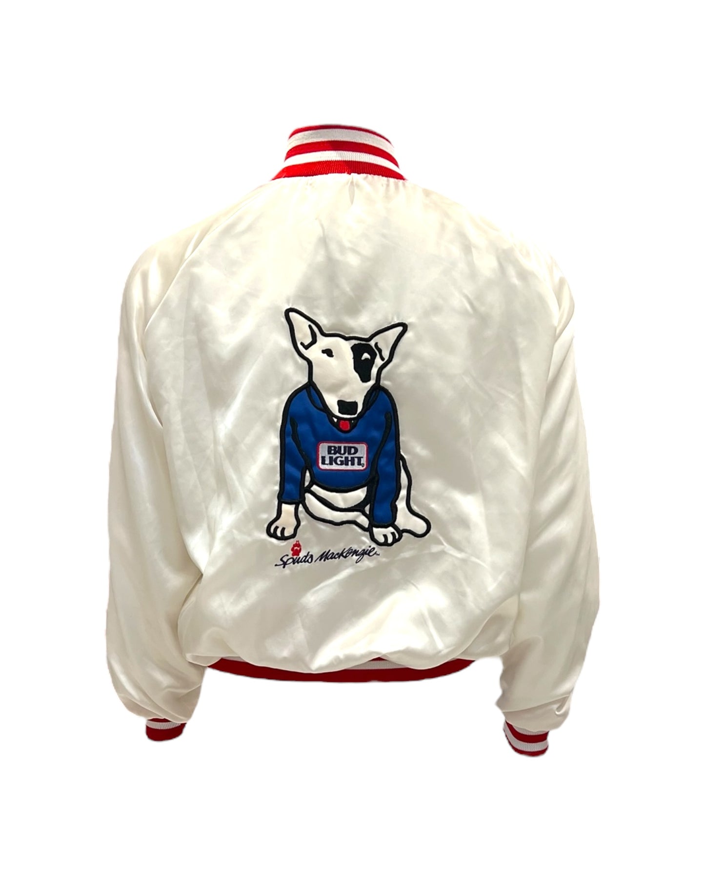 Vintage 1989 Bud Light Spuds Mckenzie Bomber Jacket