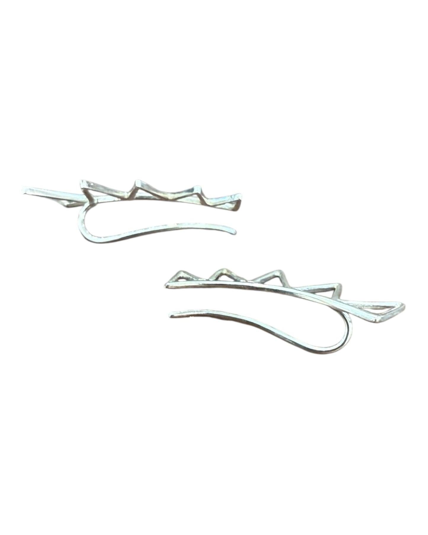 Pre-Loved Silver Ear Cuffs - all worn by Glenn Close in "Back in Action" 2025