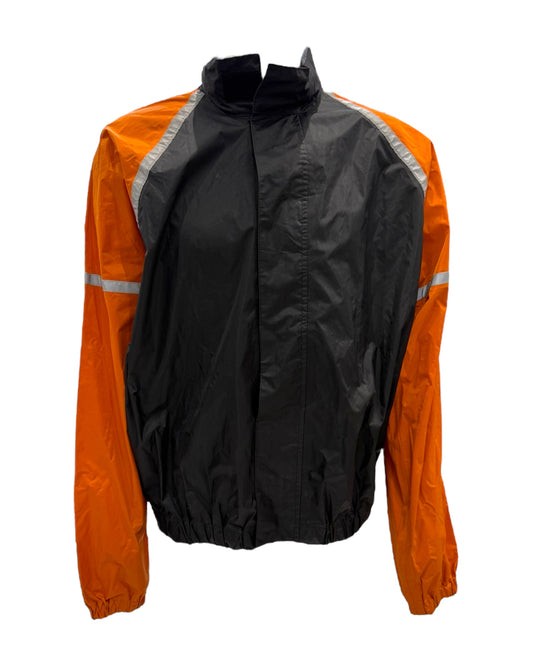 Vintage Harley Davidson Black and Orange Windbreaker