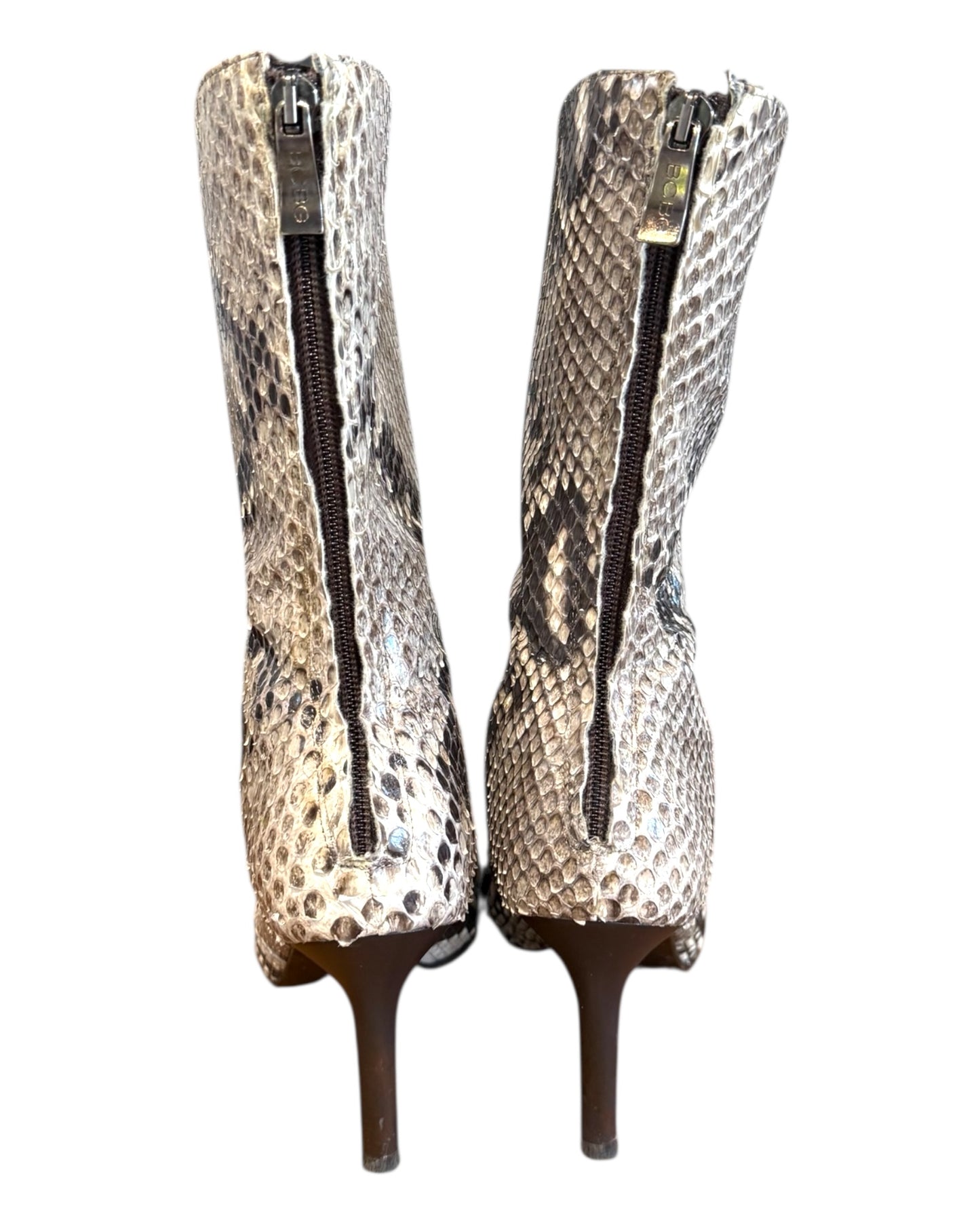 Vintage BCBG Snakeskin Booties