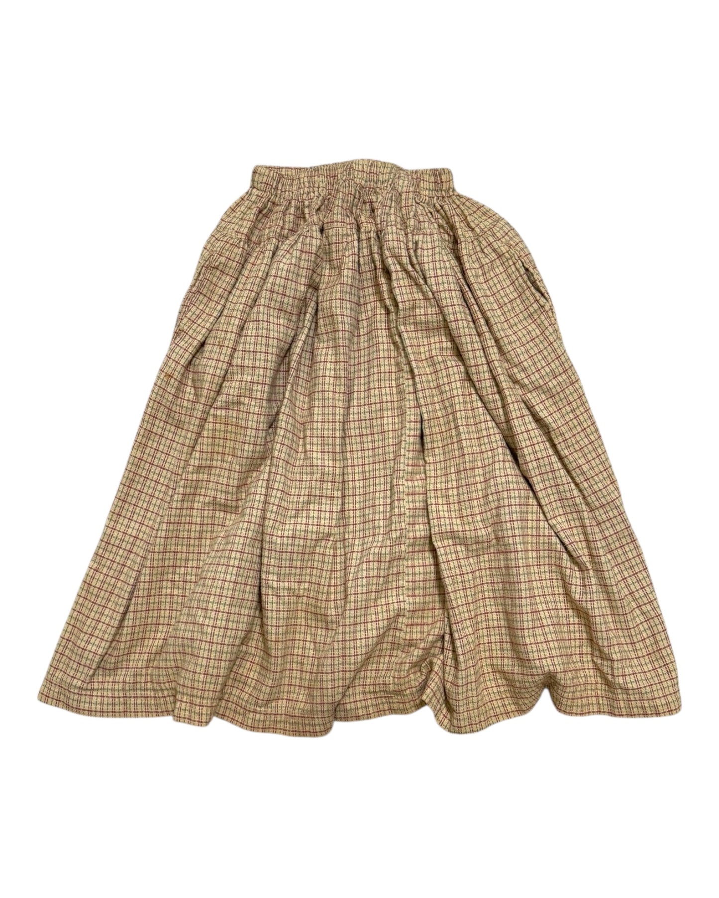Vintage Henri Bendel Plaid Midi Skirt