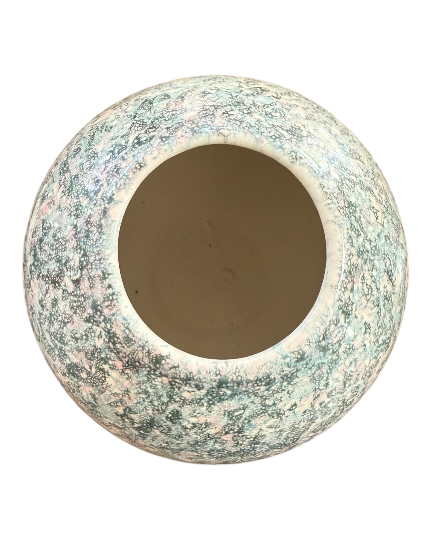 Vintage 1980s Speckled Urn