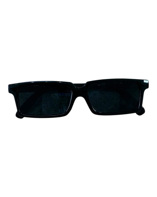 Vintage Black Rectangular Tiny Sunglasses